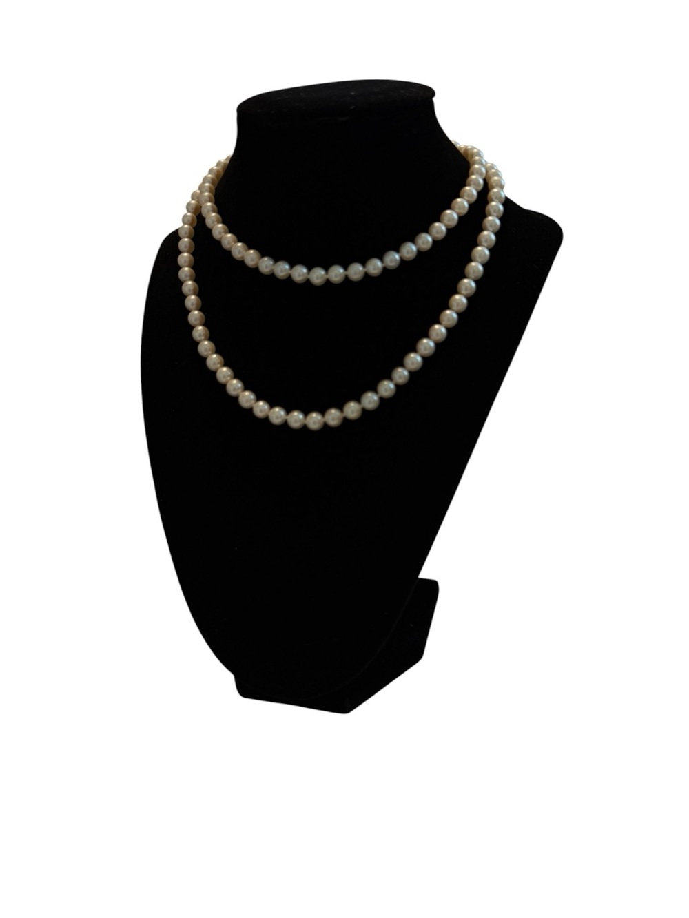 Classic Pearl Bead Necklace with 14K Gold Closure - Picture 6 of 11